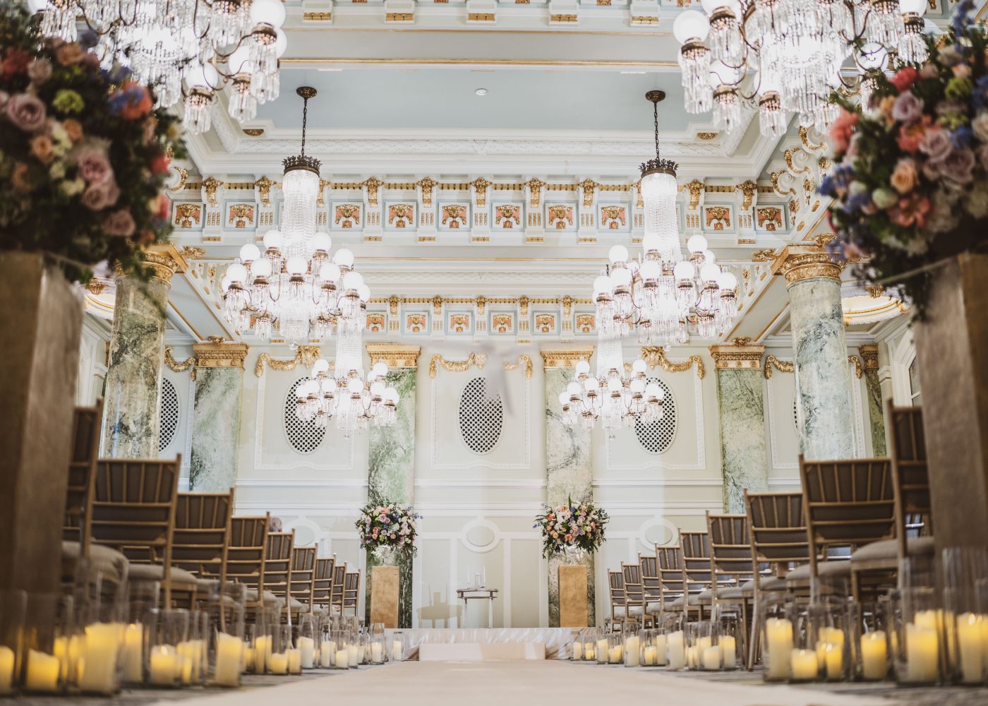 Beautiful and elegant wedding hall
